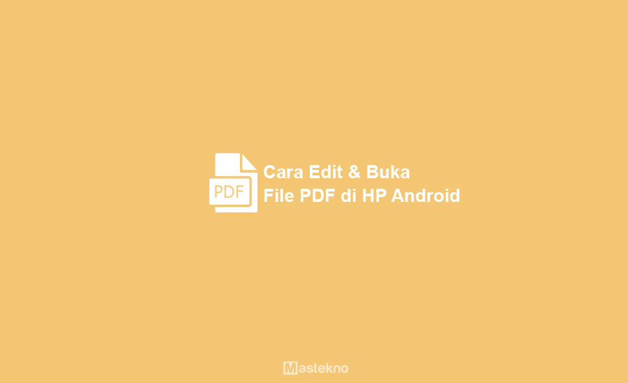 Cara Edit PDF di HP Android