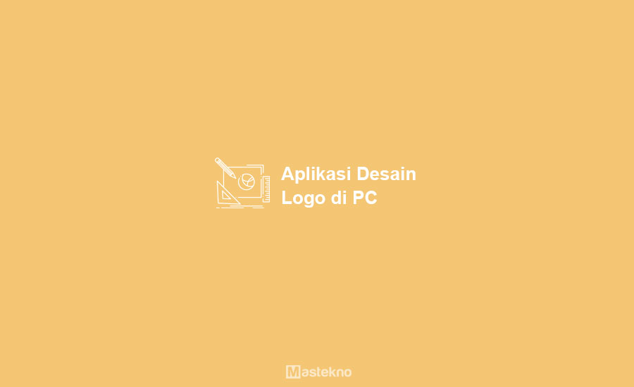 Aplikasi Desain Logo di Laptop